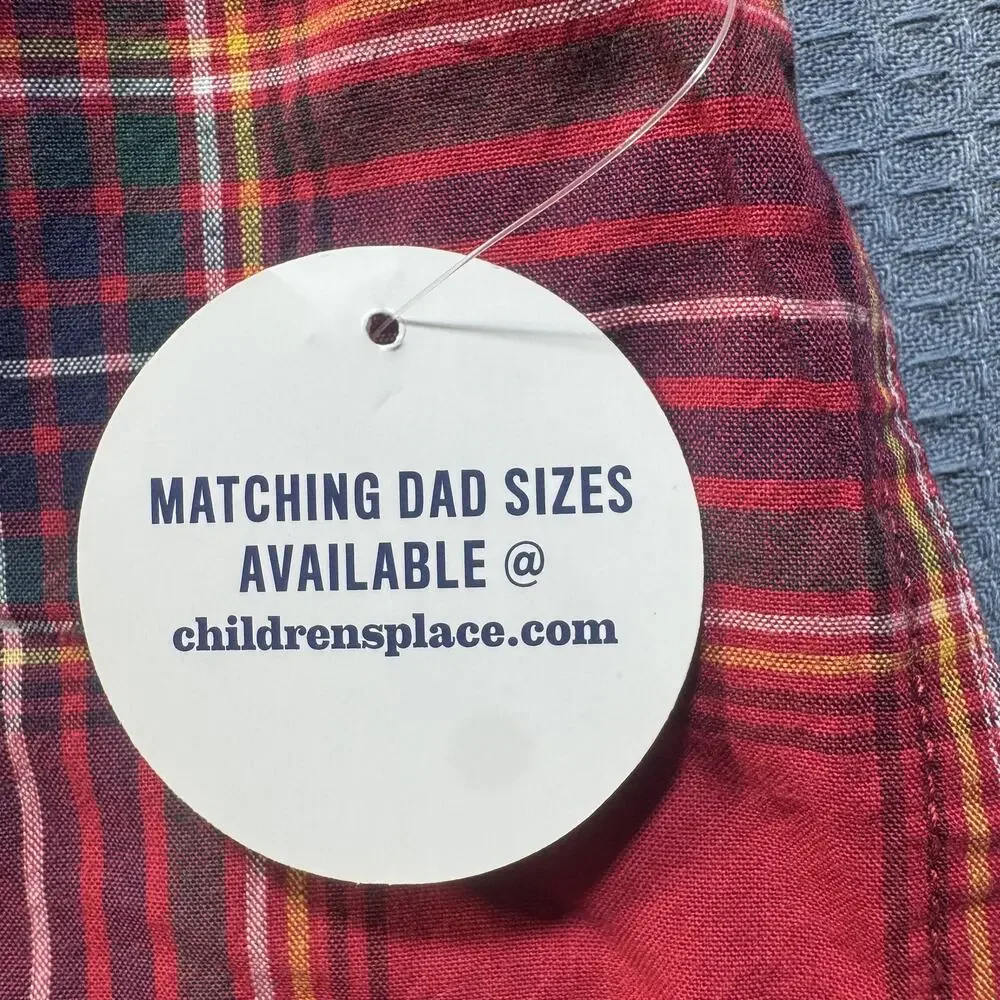 The Children's Place Dad Matching Short Sleeve Shirt Boy's‎ Sz XXL Bland New